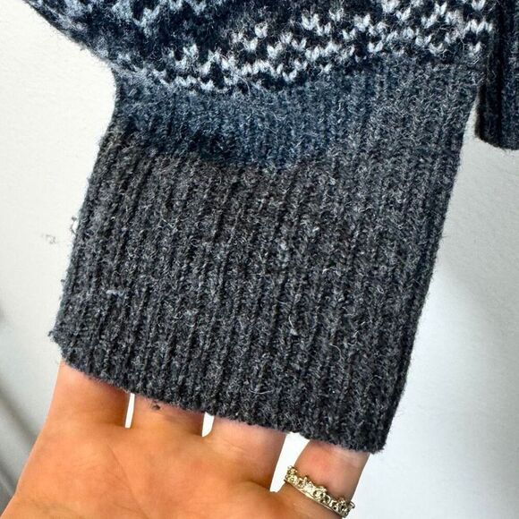 Eddie Bauer Wool Button Down Embroidered Cardigan Sweater in Gray - Picture 2 of 9